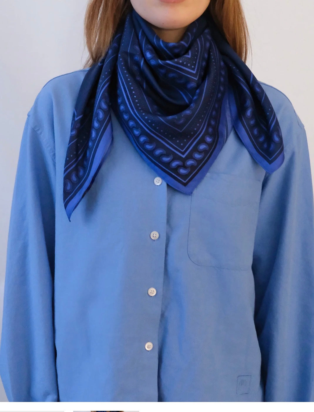 Paisley Scarf in Royal Blue