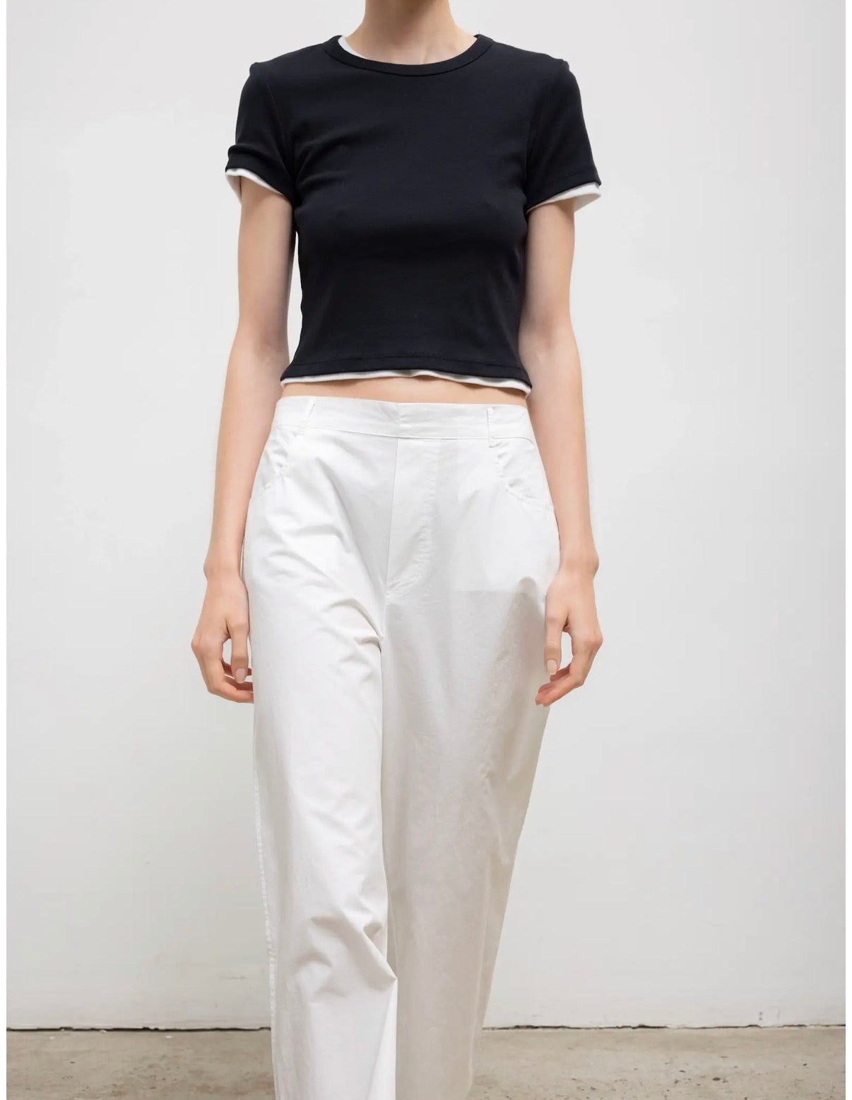 Nando Baby Tee in Black
