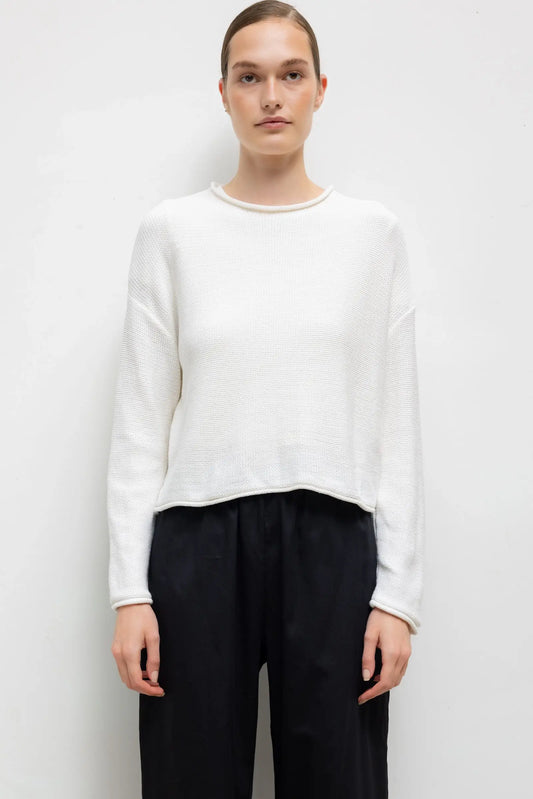 Mae Crewneck in Parchment
