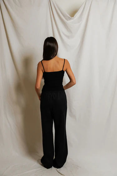 Structured Cami in True Black