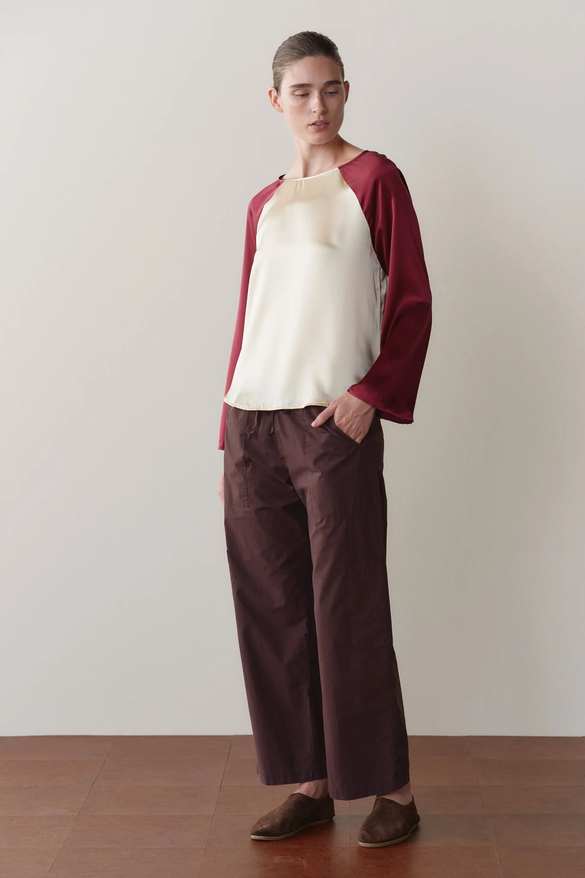 The Pop Drawstring Cargo Pant in Espresso