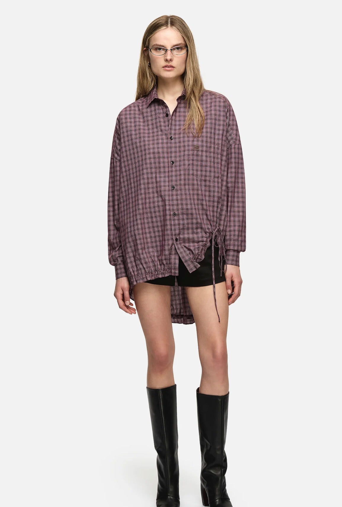 Athena Shirt in Burgundy