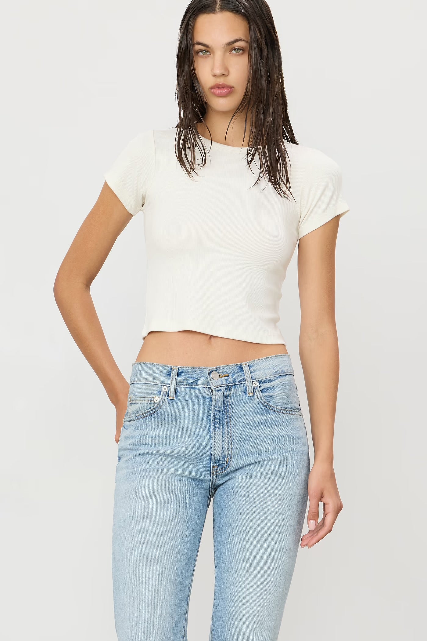 Chloe Straight Jean in Light Indigo