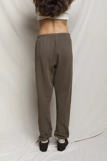 Stevie Fleece easy Swetapant in Dark Olive