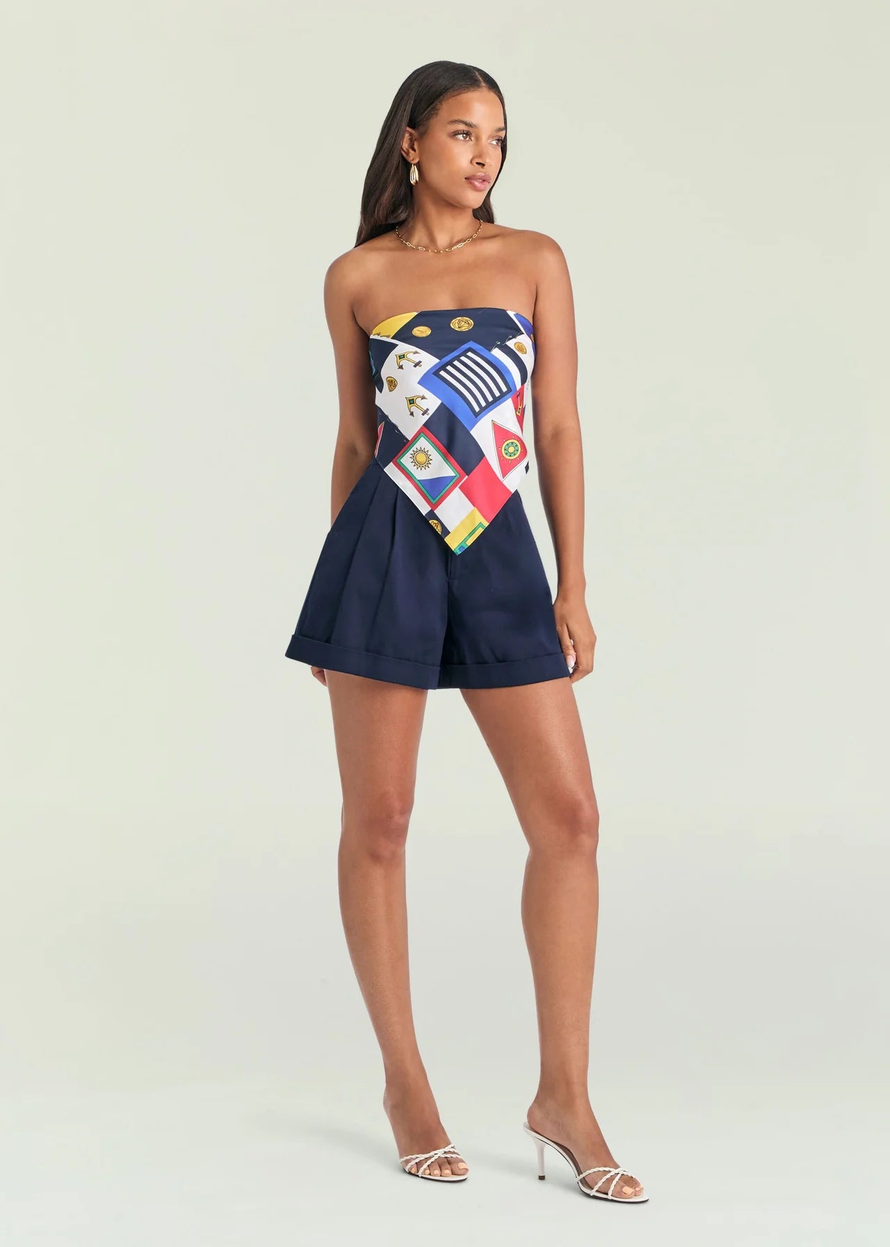 Hark Satin Top in Regatta