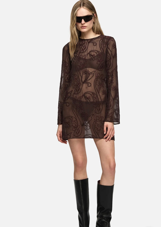 Gemma Dress in Brown