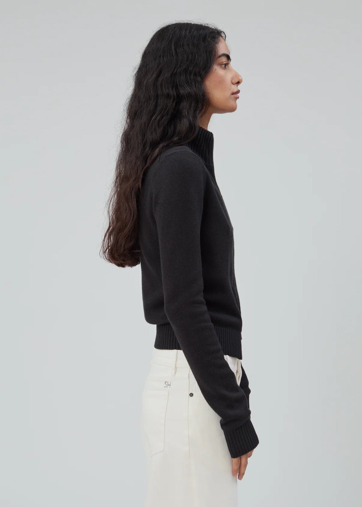 Bleecker Zip in Black