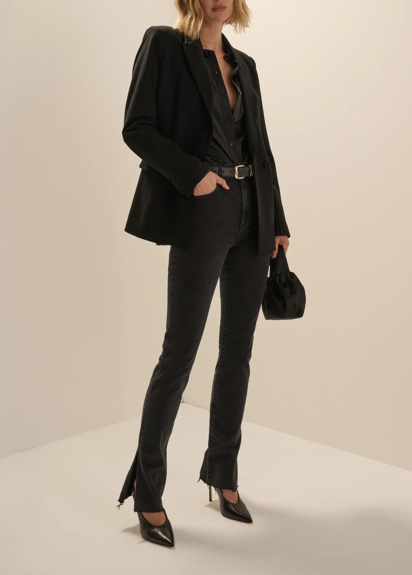 The Suits You Ponte Blazer in Black