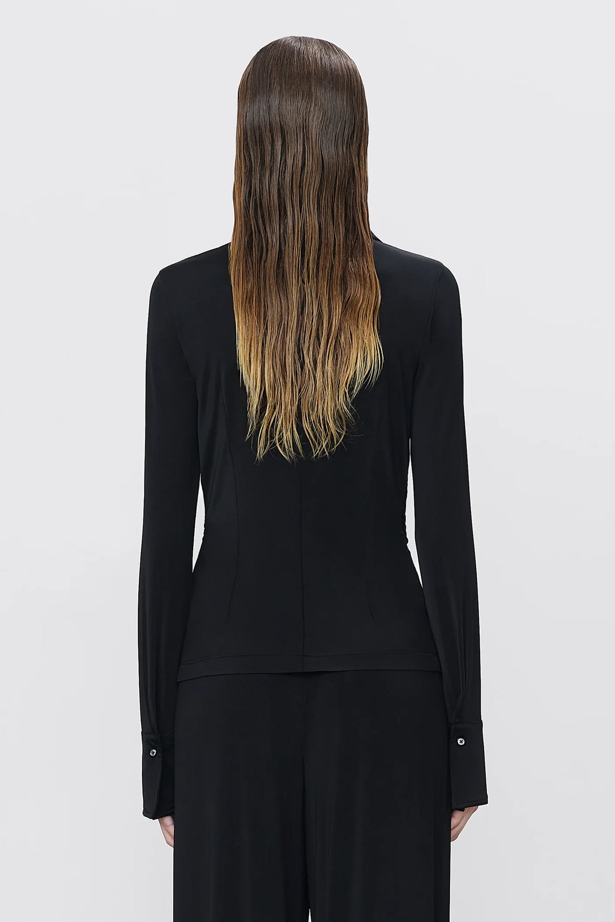 Ruched Charlie Top in Black