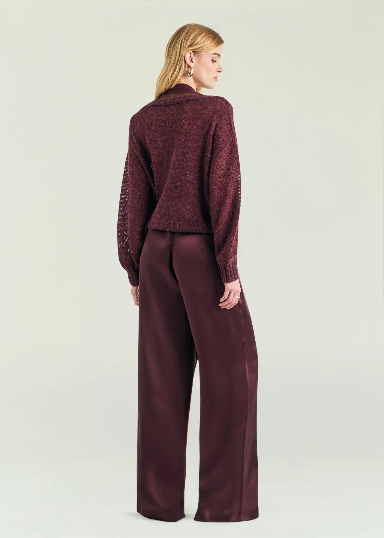 Camryn Pant in Bordeaux