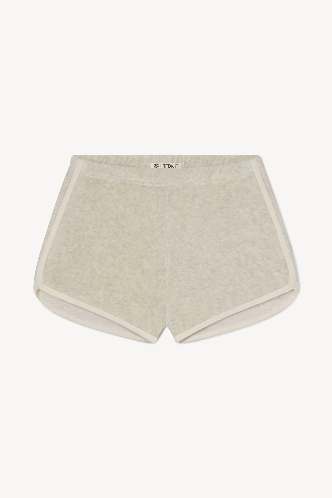 Mini Track Short in Light Heather Grey