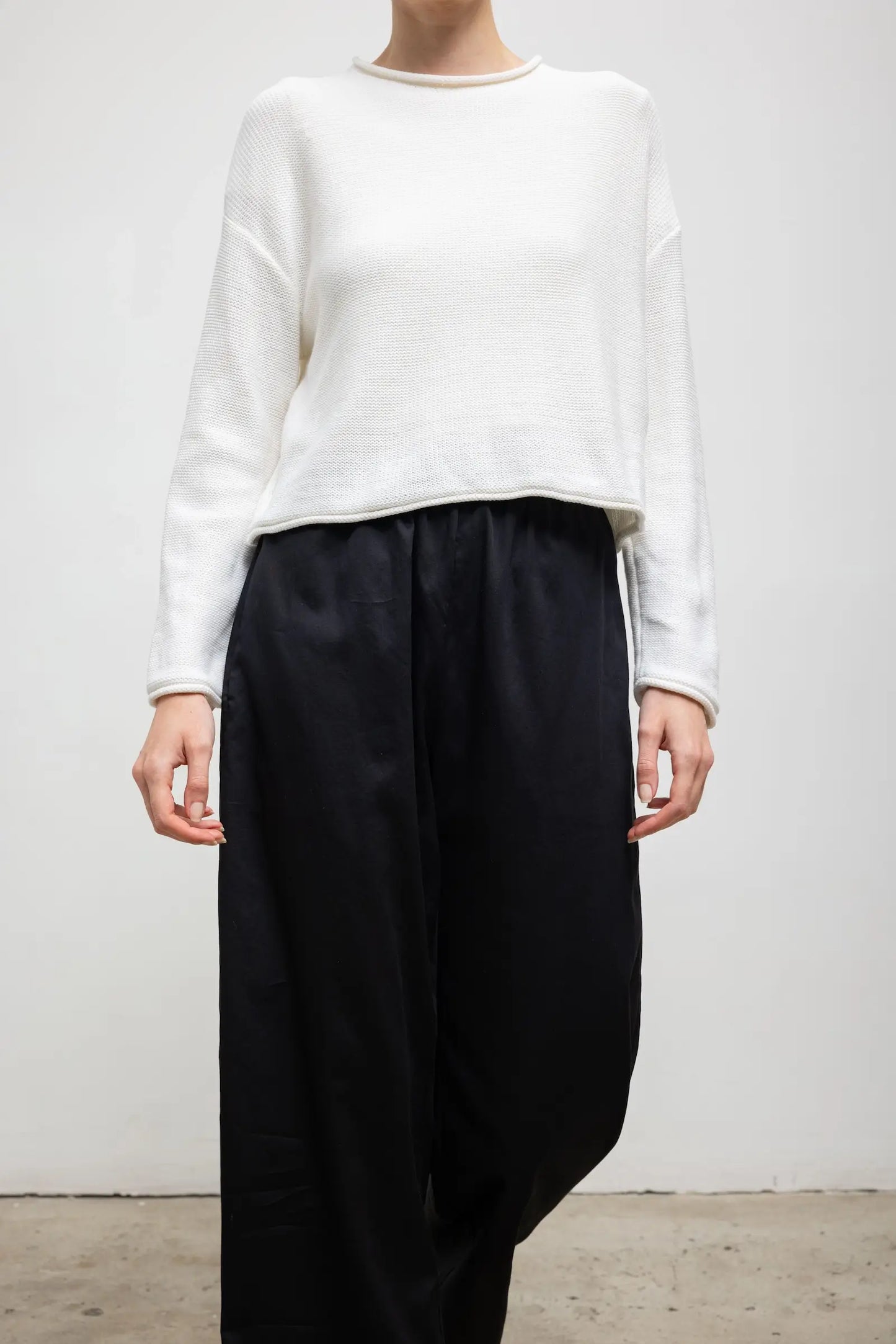 Mae Crewneck in Parchment