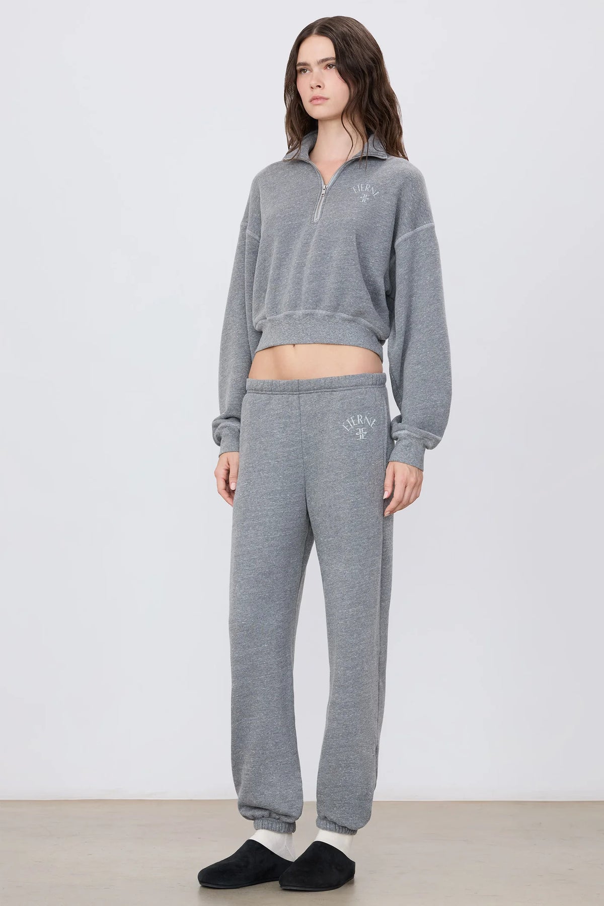 Boyfriend Pocket Sweatpant in Dark Heather Grey