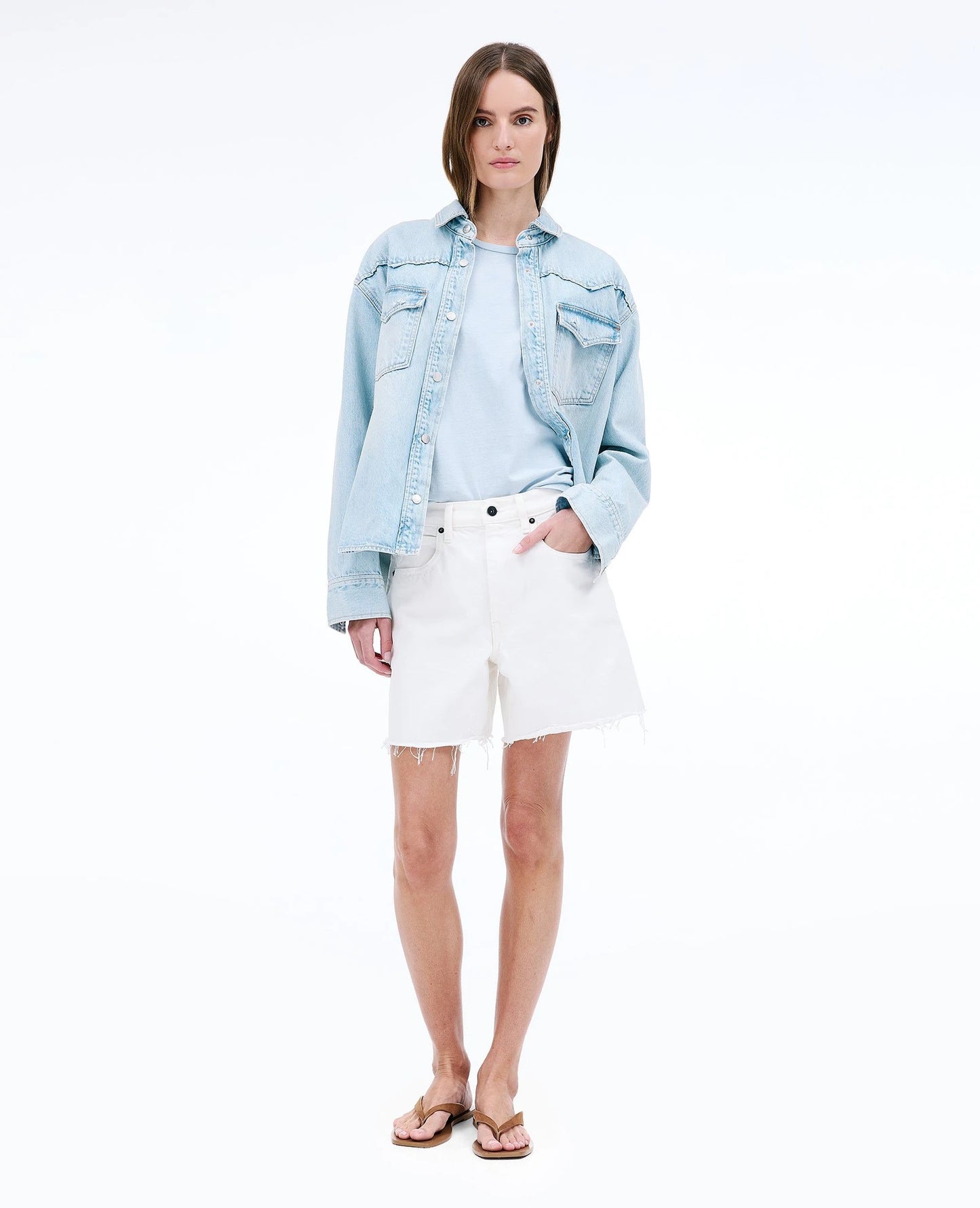 SIENNA CUT OFF IN WHITE