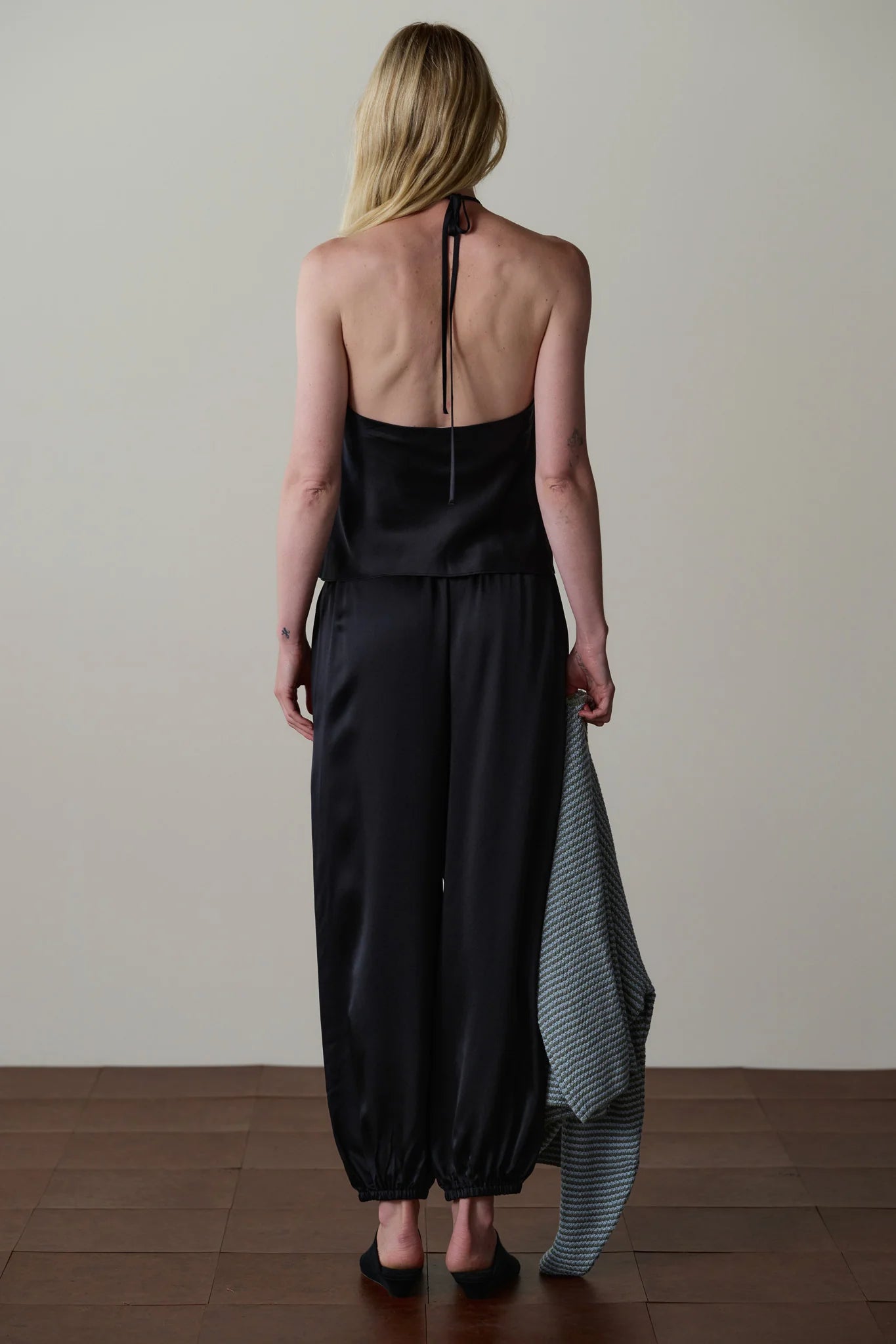 The Silk Balloon Pant in Jet