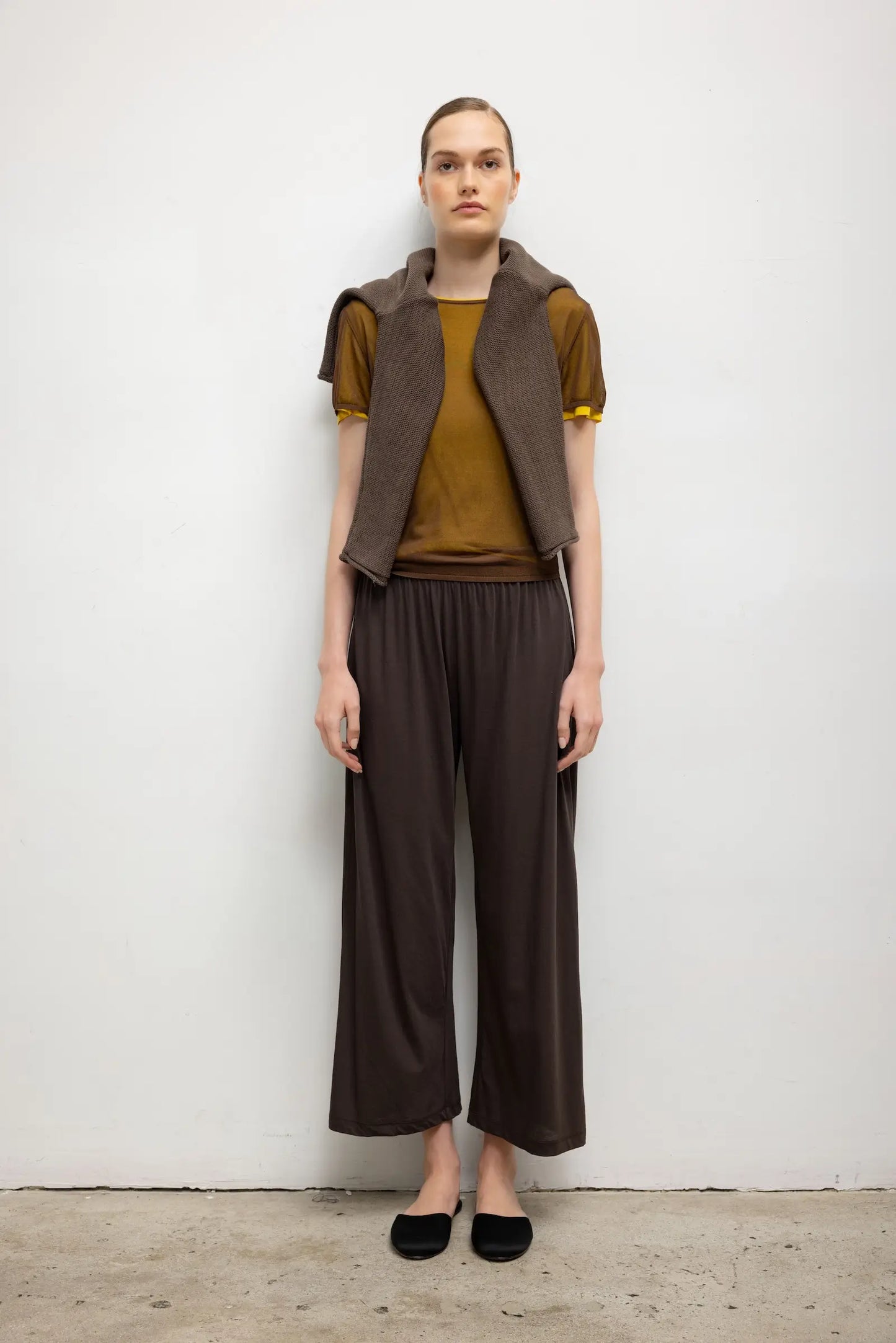 Milo Crop Pant in Hickory