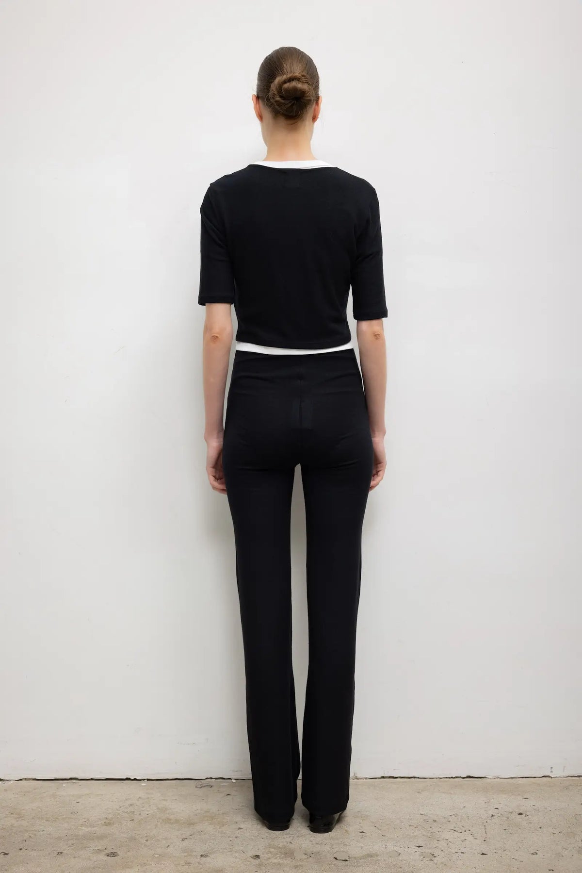 Lauren Straight Leg Pant in Black