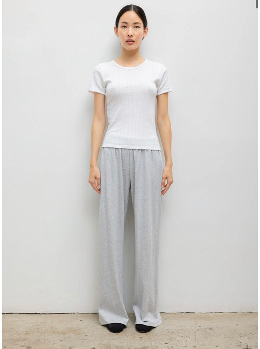 Nando Lounge Pant in Light Grey Melange