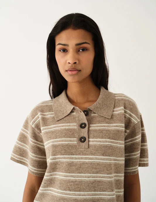 Como Dads Polo in Beige Melange