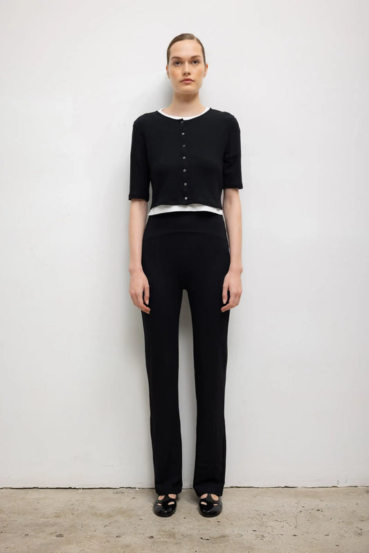 Lauren Straight Leg Pant in Black