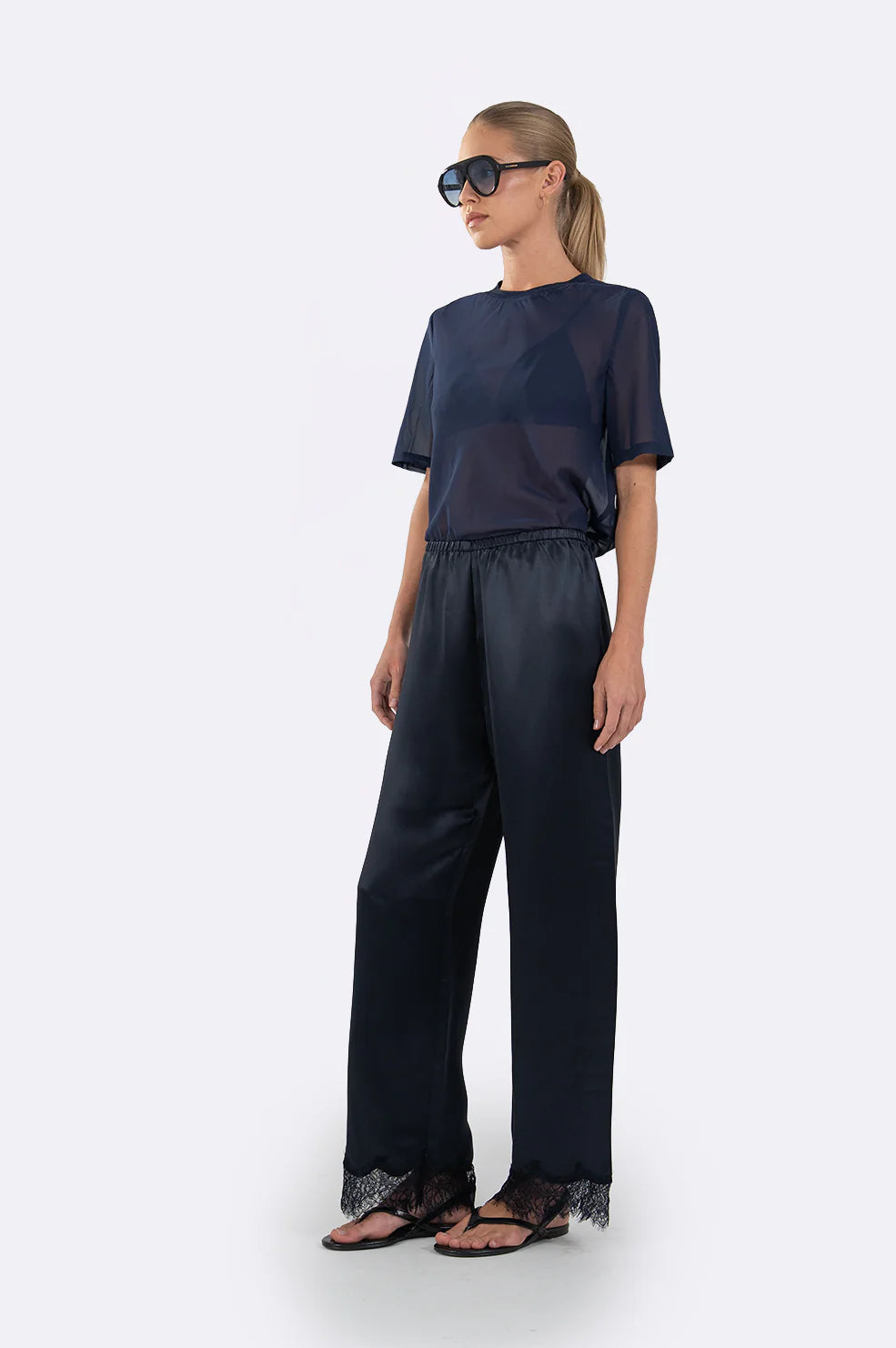 Midnight Satin Pants