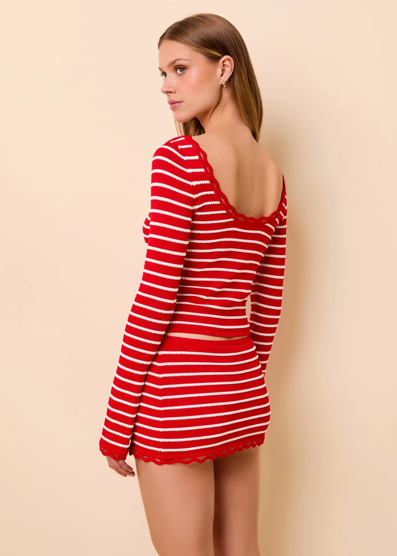 The Penelope Top in Lipstick Red
