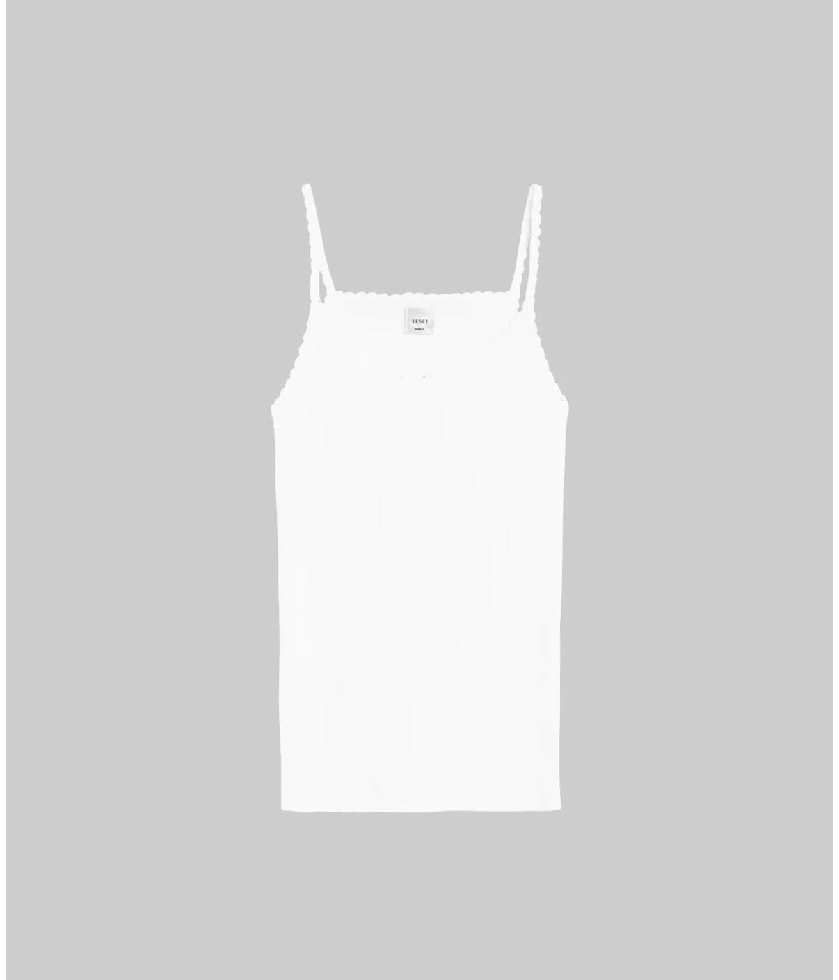 Pointelle Classic Tank Top in White