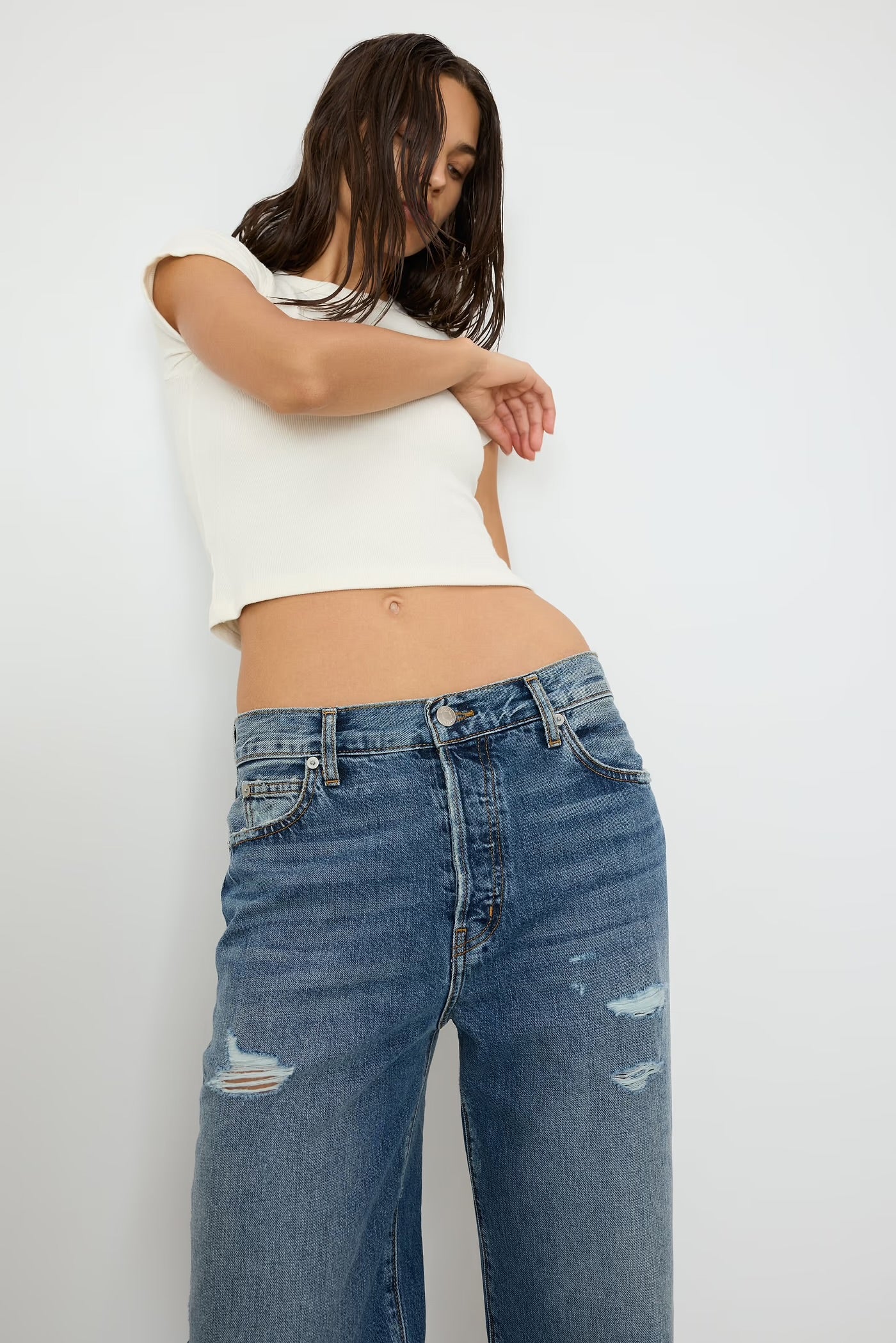 Saint Boyfriend in Medium Indigo
