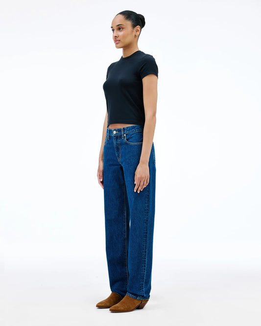 Chloe Low Rise Straight in La Woman Blue