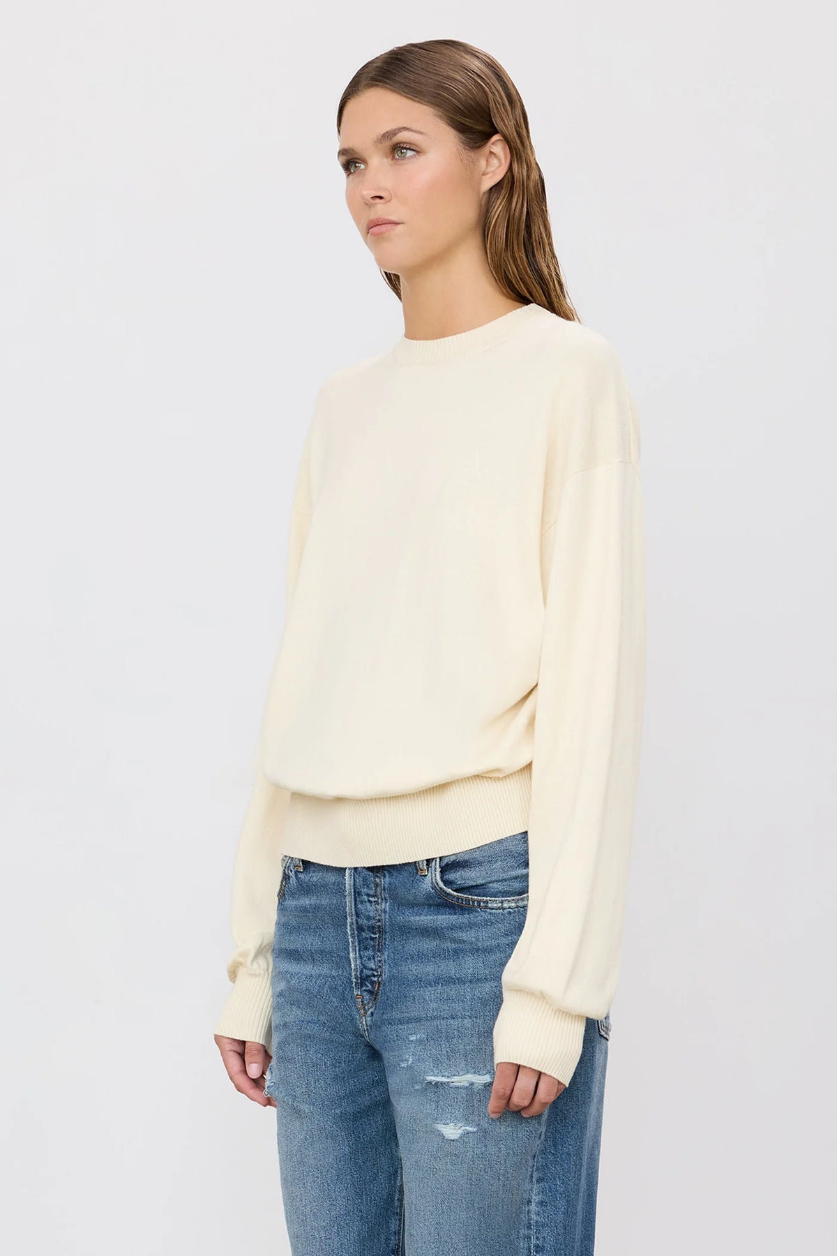 Brock Sweater in Cream