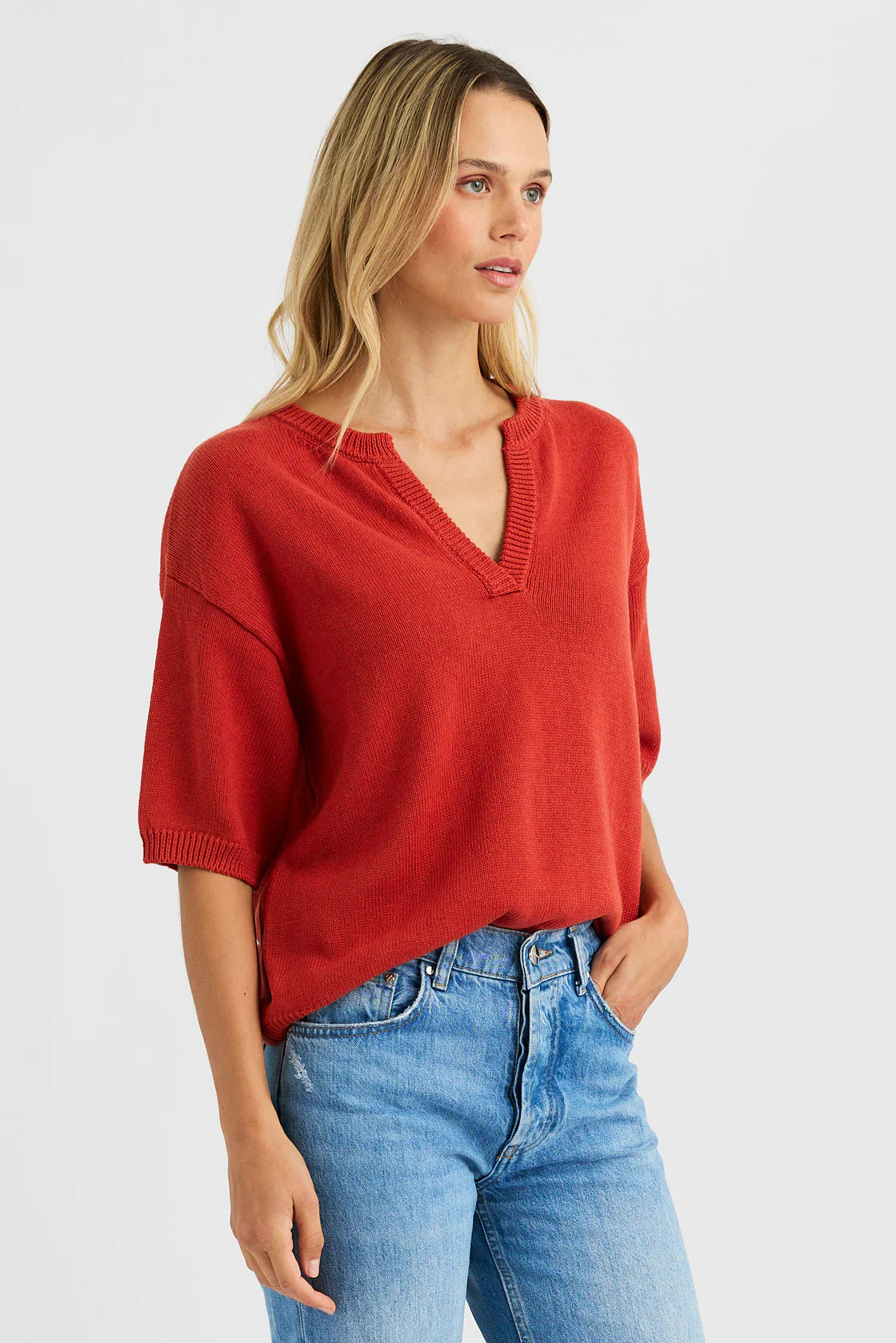 Malene Pullover in Redstone