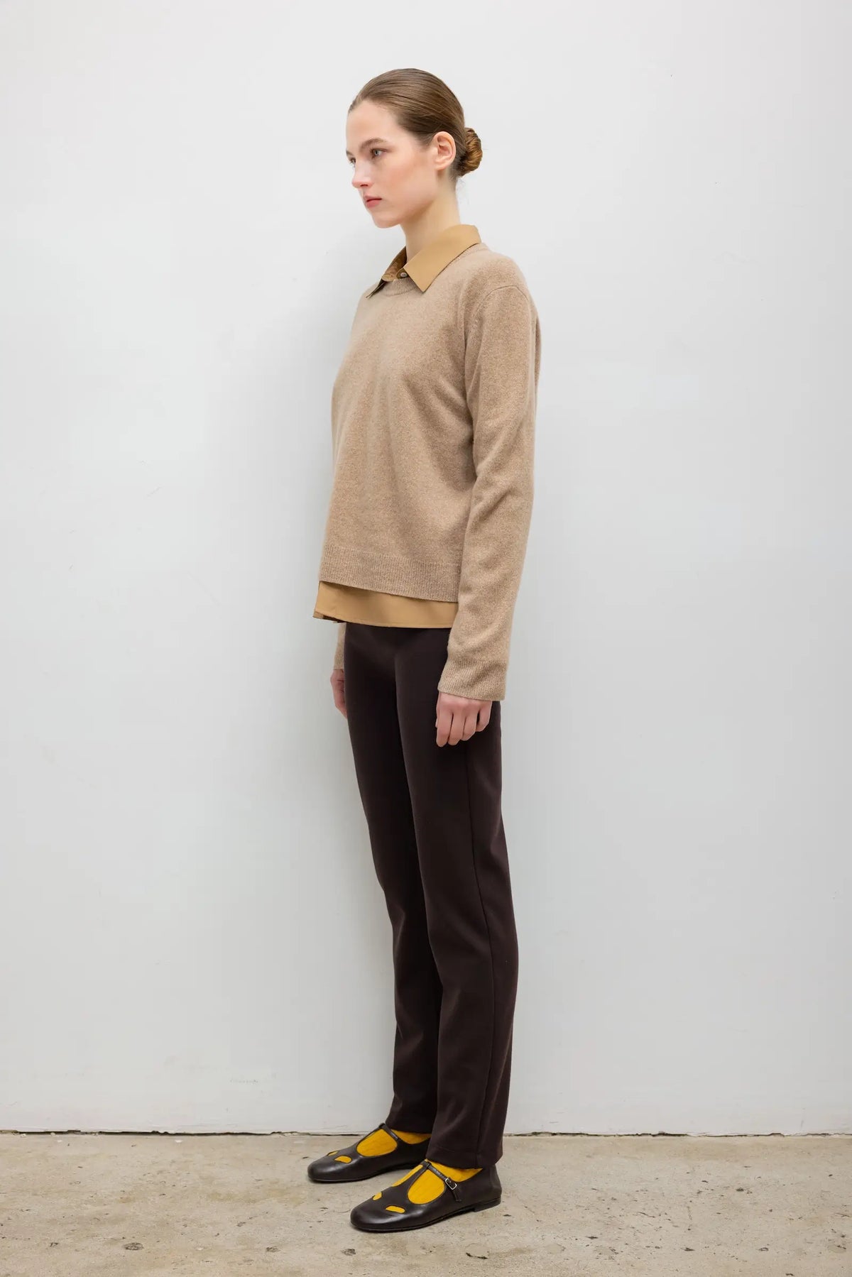 Rio High Waist Straight Pant II in Chocolate