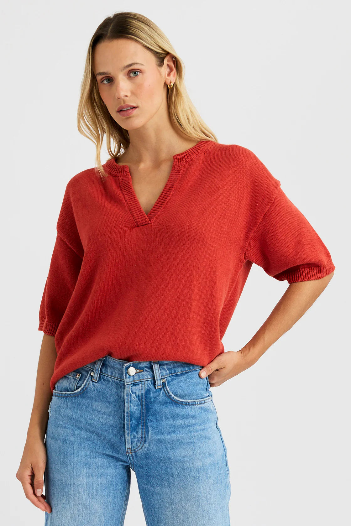 Malene Pullover in Redstone
