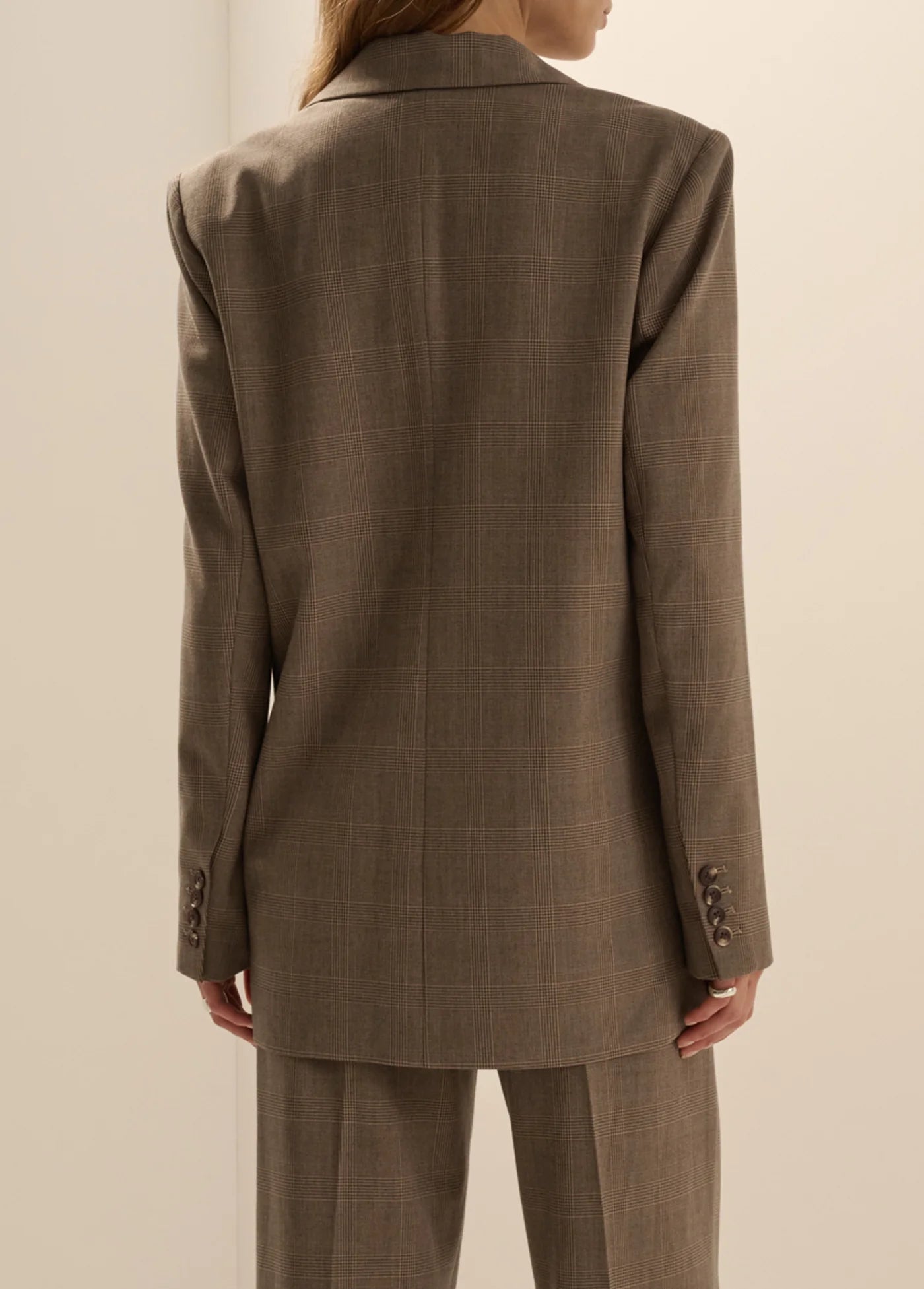 The Favorite Oversized Blazer in Java Plaid