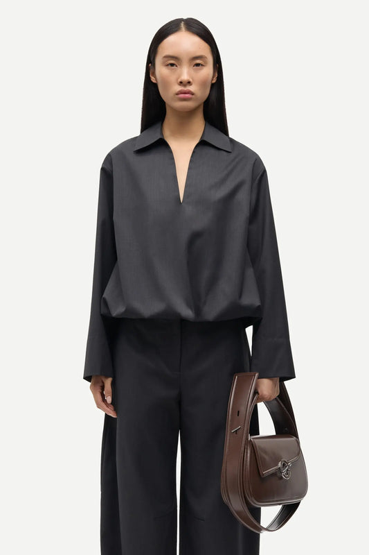 Sadaphne Shirt 16248 in Black Mel