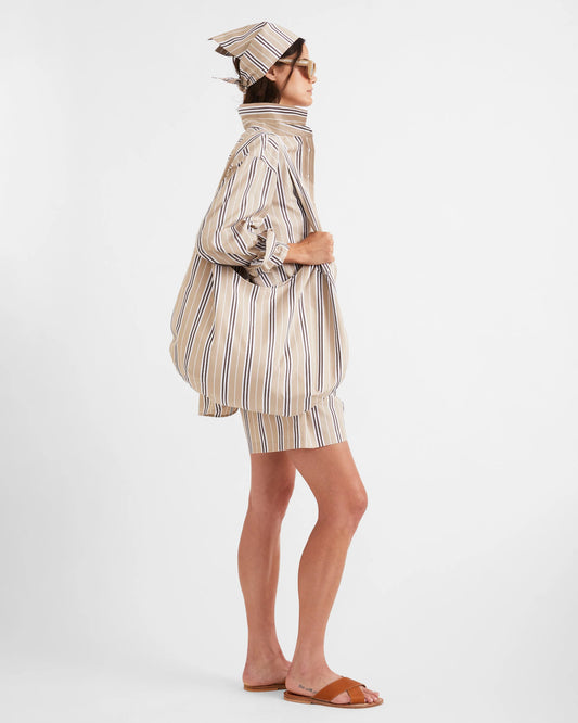 The Sac in Khaki/Brown/White
