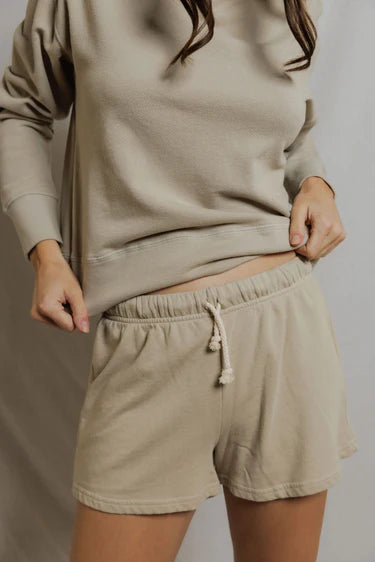 Tyler French Pullover Sweatshirt in Driftwood