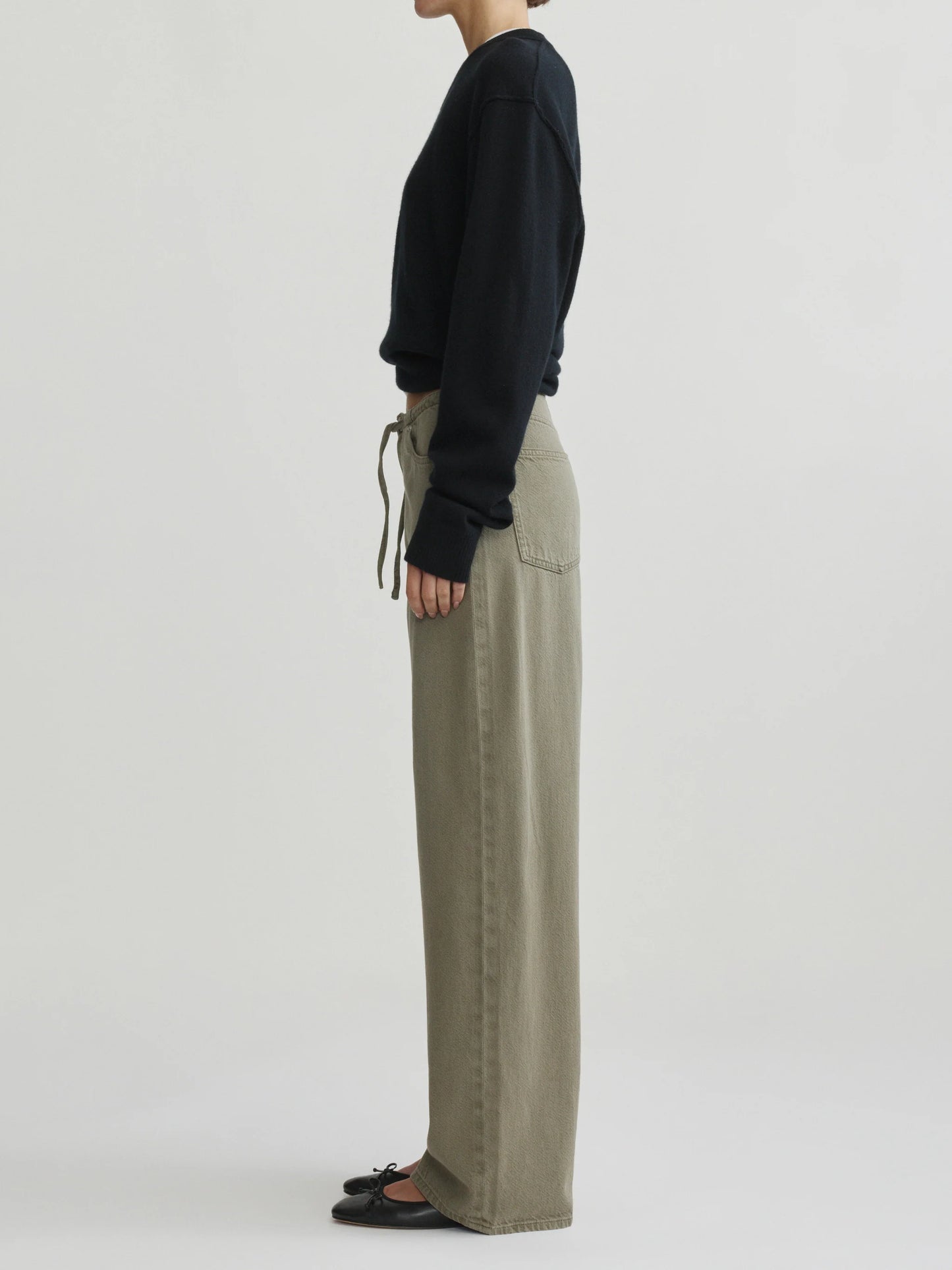 Sienna Low Slung Wide Leg Vintage Jean in Clover Aura