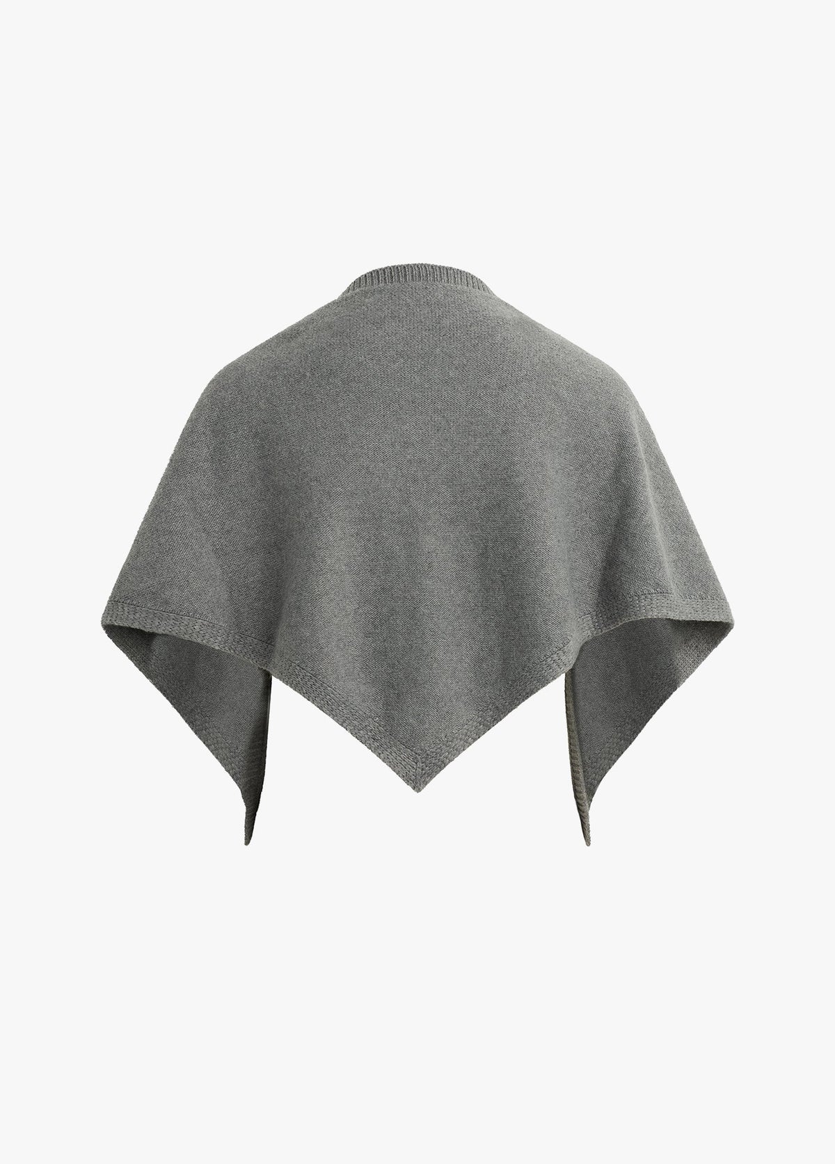 The Triangle Scarf in Grey Heather