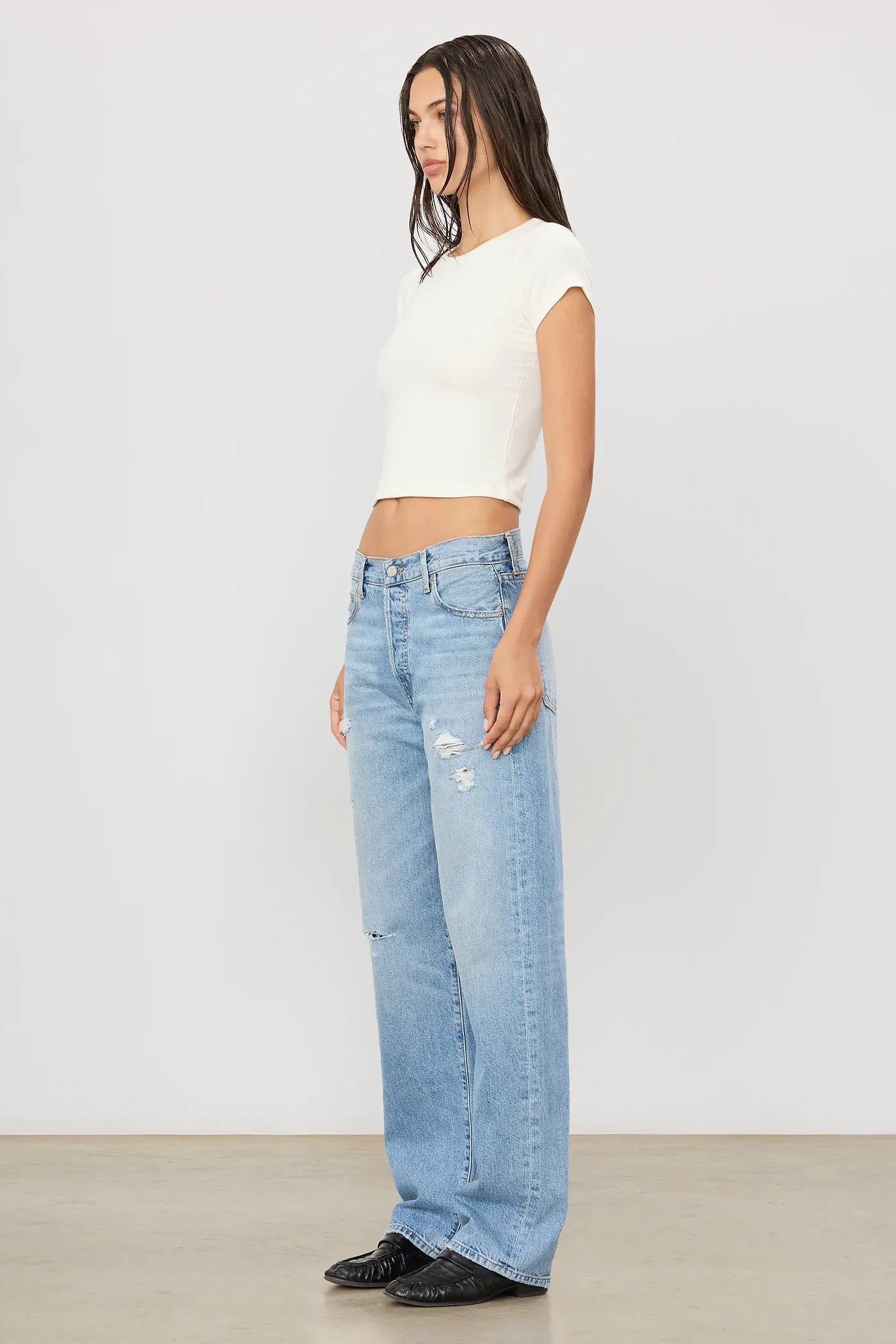 Saint Boyfriend in Light Indigo