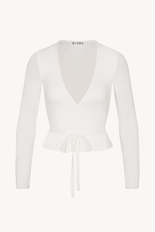 Wrap Top in Ivory