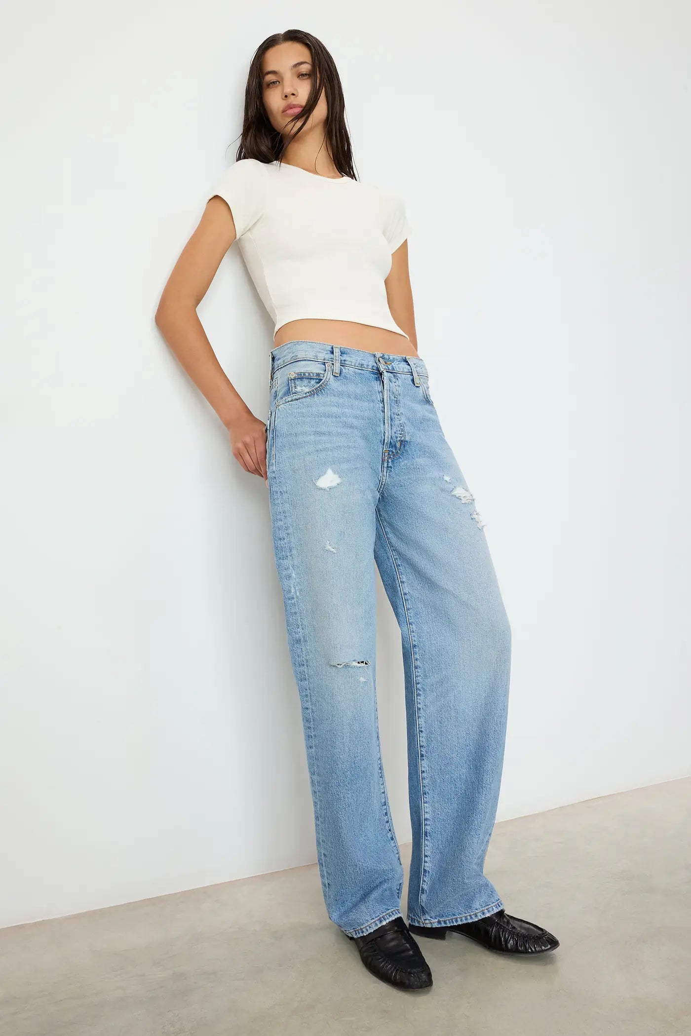 Saint Boyfriend in Light Indigo