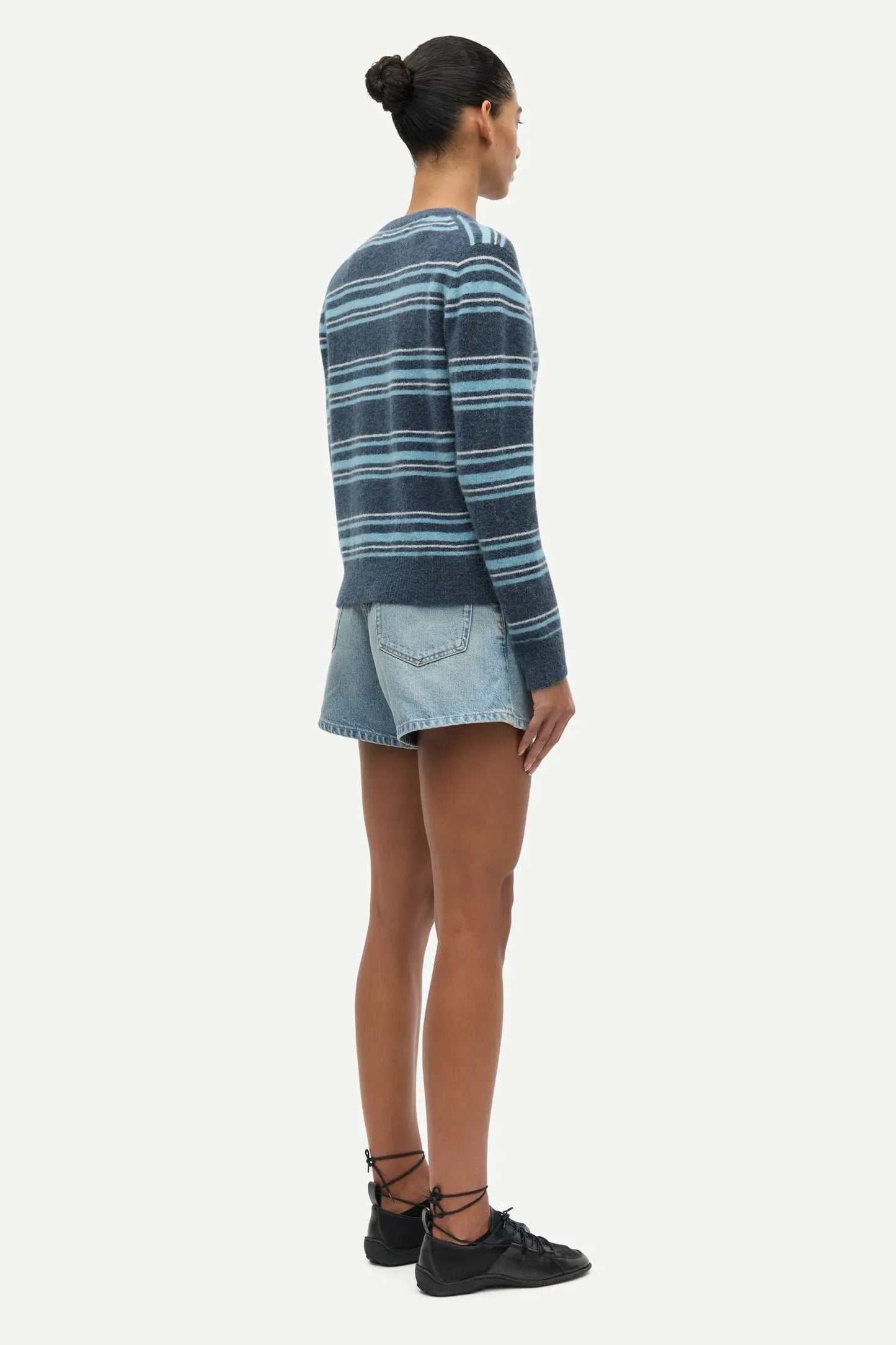 Nor Short Cardigan 7355 in Ombre Blue Street