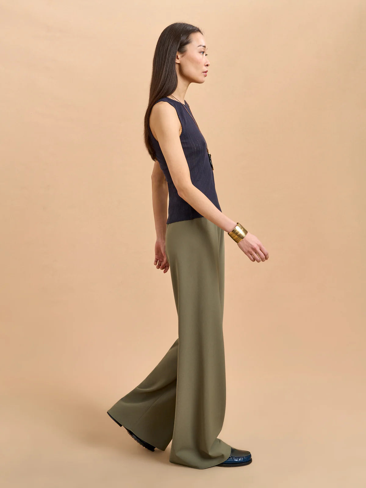 Cotton Colby Pant in Olive