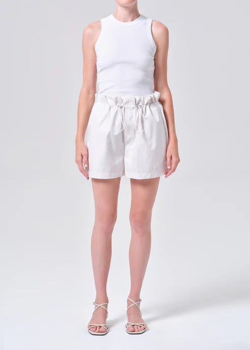 Lydia Short in Chalk White
