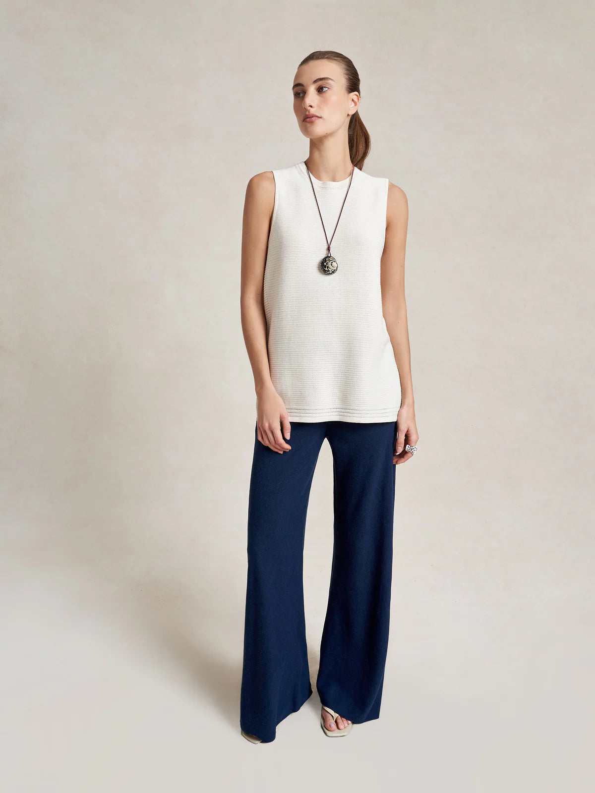 Linen Colby Pant in Midnight