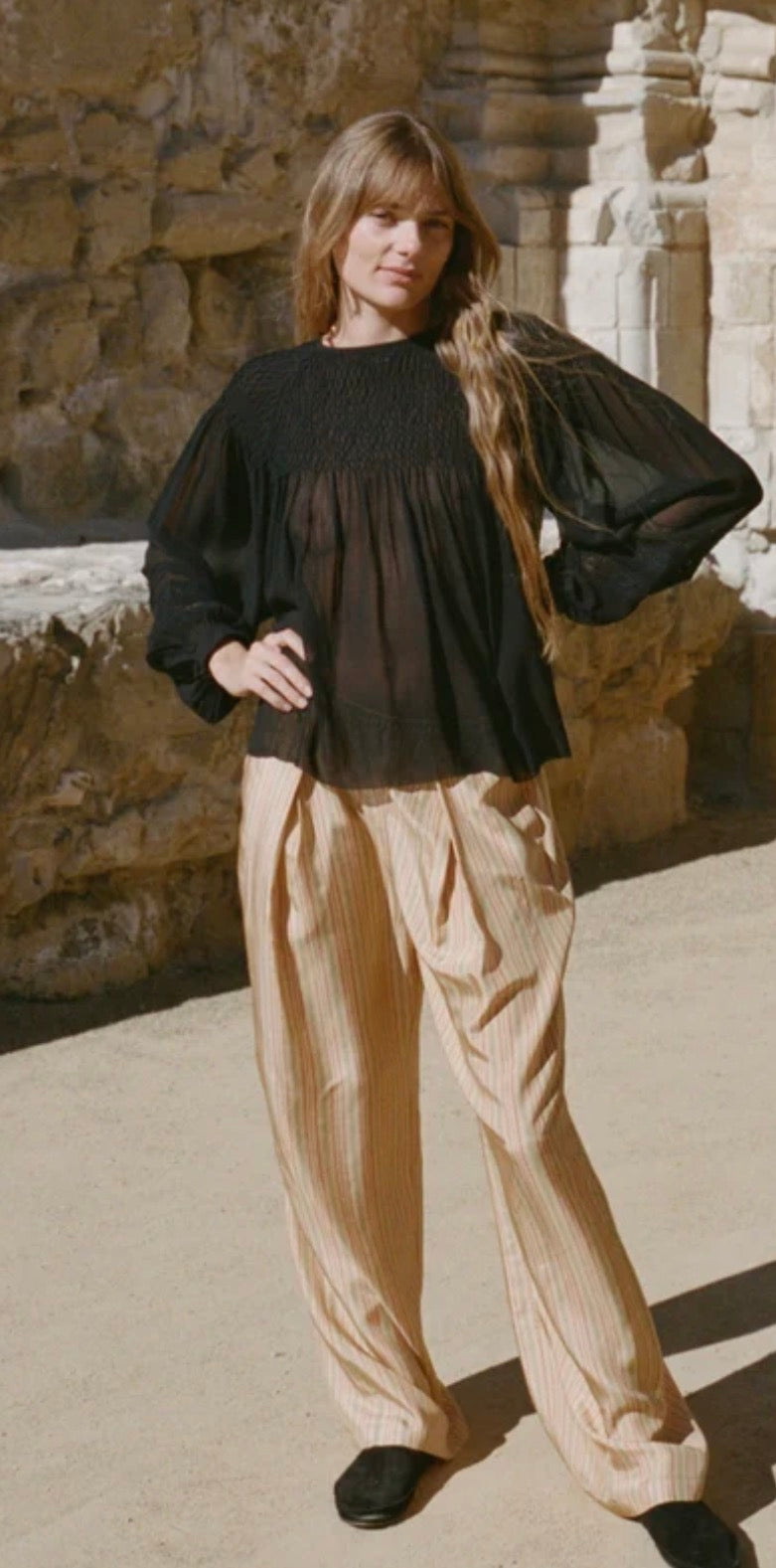 Kaila Pant in Basque Stripe