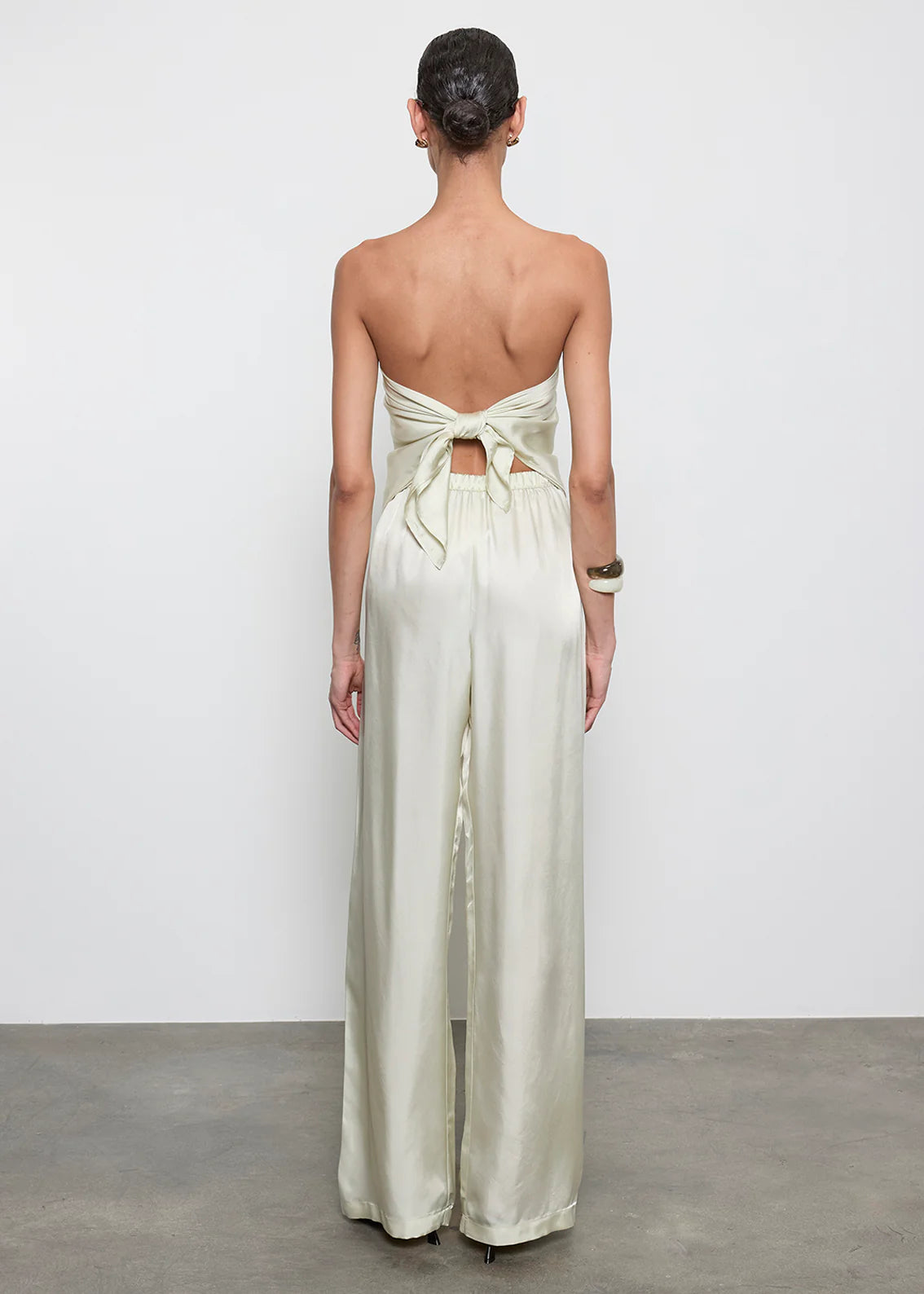 Fluid Twill Scarf Top in Beach Glass