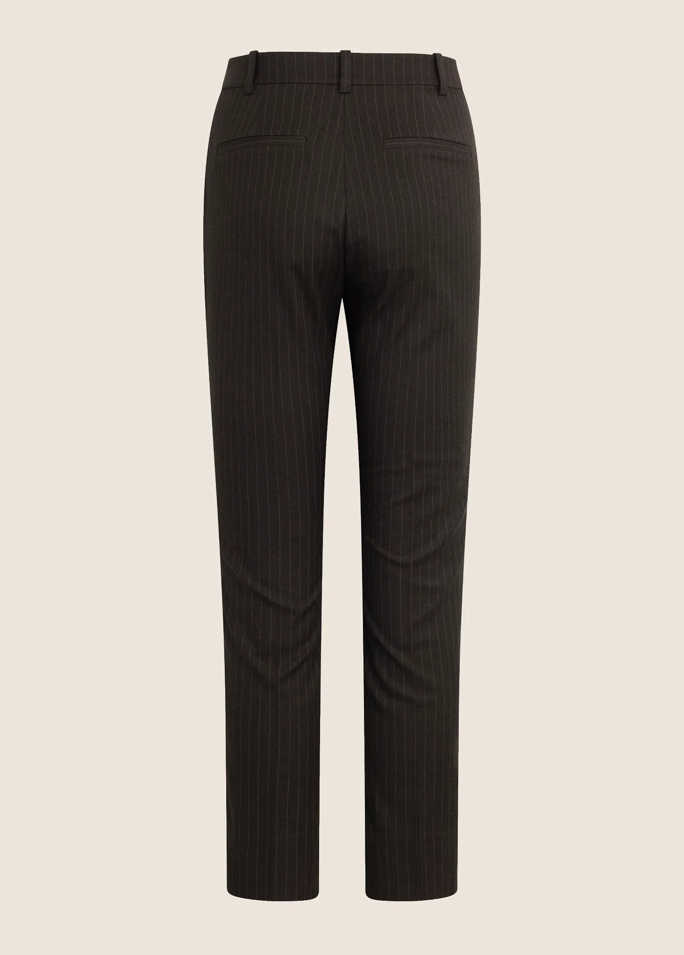 The Favorite Cigarette Pant in Espresso Pinstripe