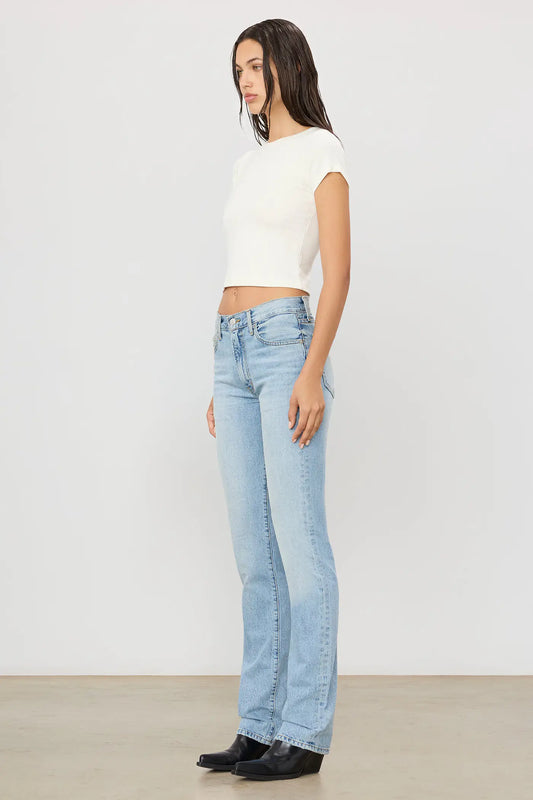 Chloe Straight Jean in Light Indigo
